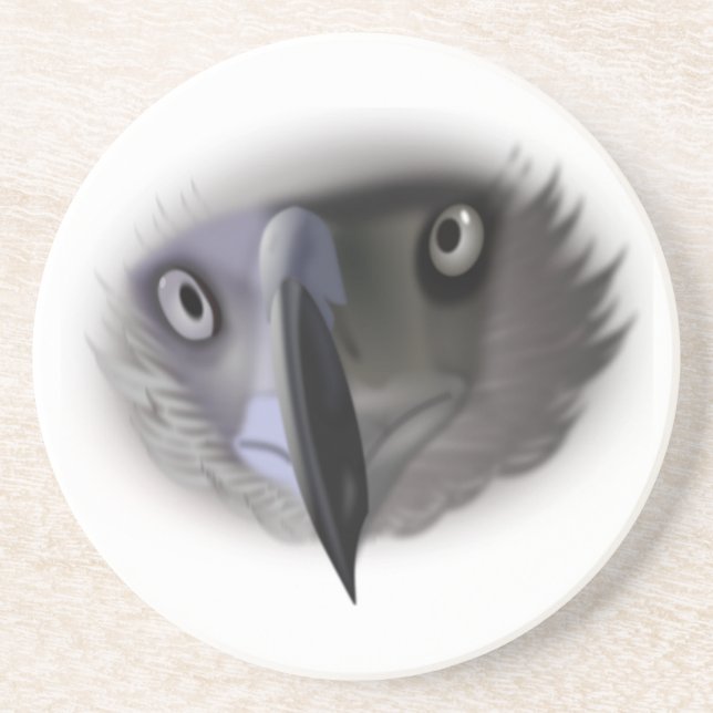 Posavasos Abstract Eagle Face Sandstone Coaster (Frente)