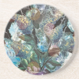 Posavasos Abstract Flowers Coaster