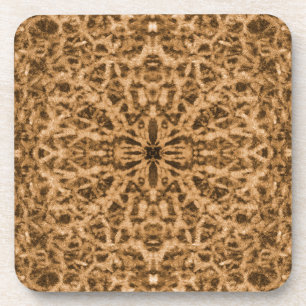 Posavasos Abstract kaleidoscope fur pattern