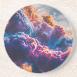 Posavasos Abstract Space Nebula Art - Colorful Cosmic