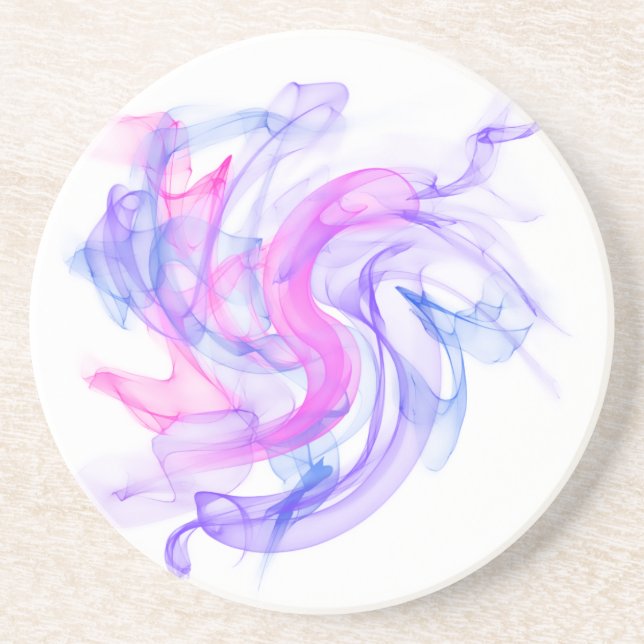 Posavasos Abstracta el humo en el agua (Frente)