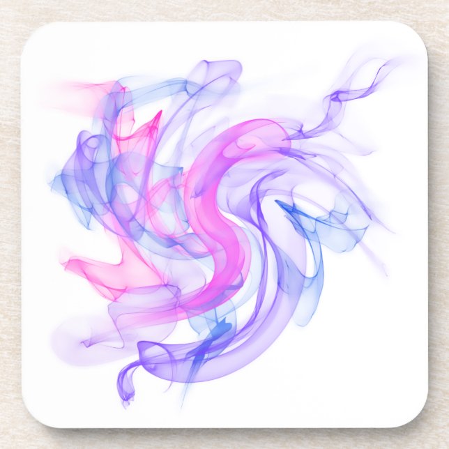 Posavasos Abstracta el humo en el agua (Frente)