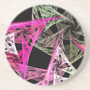 Posavasos Abstracto colorido Origami