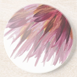 Posavasos Abstracto de acuarela floral pintado a mano
