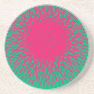Posavasos abstracto rosa