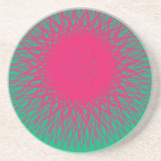Posavasos abstracto rosa