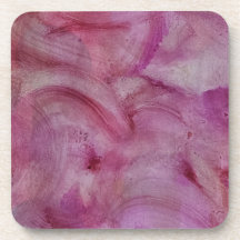 Posavasos abstractos - Remolino suave rosa