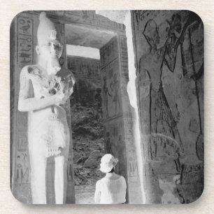 Posavasos Abu Simbel Egipto, Turista dentro del Templo (NR)