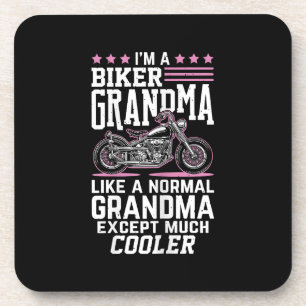 Posavasos Abuela Motera - Abuela en Motocicleta Abuela Moter