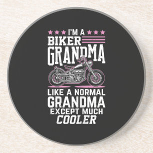 Posavasos Abuela Motera - Abuela en Motocicleta Abuela Moter