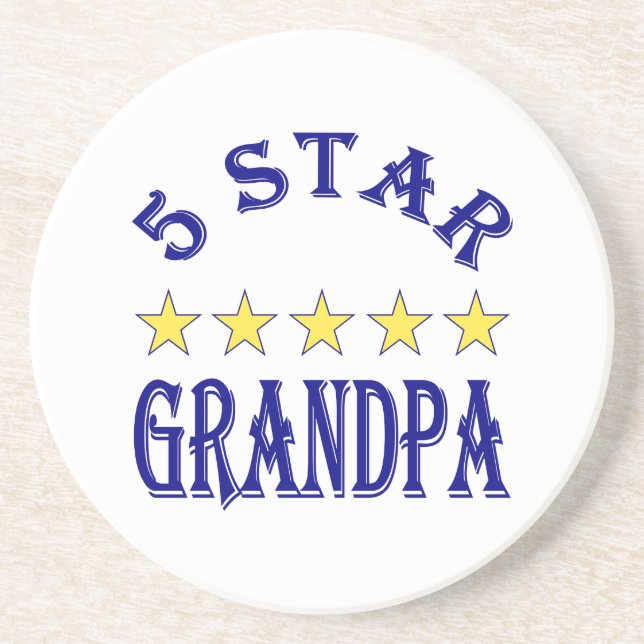 Posavasos Abuelo de Cinco Estrellas (Frente)