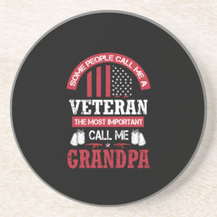 Posavasos Abuelo veterano   Tributo militar patriótico