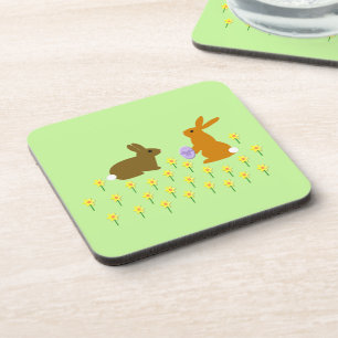 Posavasos Abundantes de Pascua y Daffodils Bebida