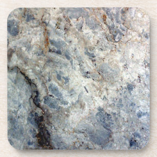 Posavasos Acabado de mármol blanco azul hielo