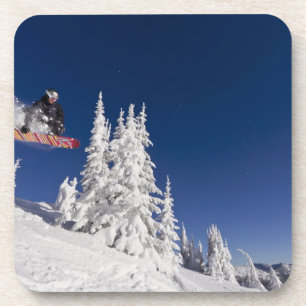Posavasos Acción de snowboard en Whitefish Mountain Resort
