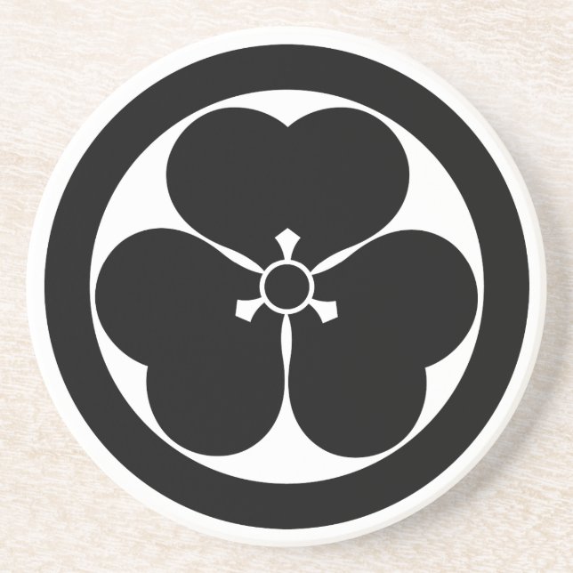 Posavasos Acedera de madera en círculo (Frente)