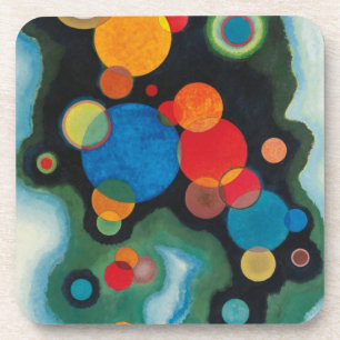 Posavasos Aceite abstracto de impulso profundo en canvas Kan
