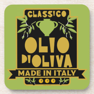 Posavasos Aceite de oliva italiano antiguo