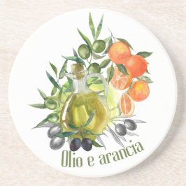 Posavasos Aceite de oliva y Naranja: