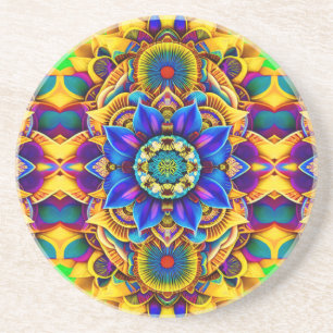 Posavasos Acento Azul Sunshine Mandala