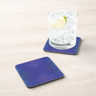 Posavasos Aceptación   Medallones Blue Indigo Violet Boho