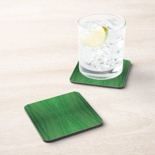 Posavasos Aceptación   Patrón de boho ecléctico verde