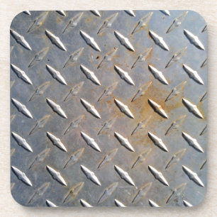 Posavasos Acero gráfico de placa de diamante de alta resiste
