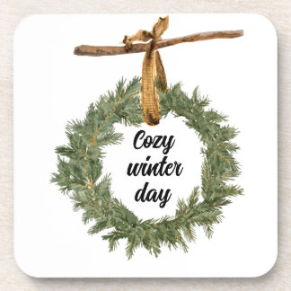 Posavasos Acogedor Día del Invierno