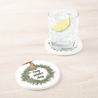Posavasos Acogedor Día del Invierno