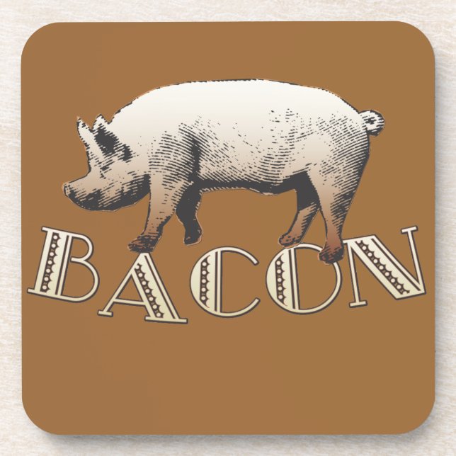 Posavasos Acrobat BACON Pig (Frente)