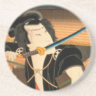 Posavasos Actor japonés (#4) (Impresión japonesa vintage)