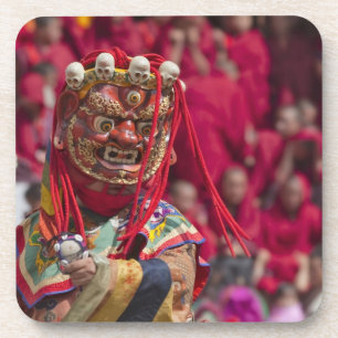 Posavasos Actuación de baile enmascarado en el Festival Tshe