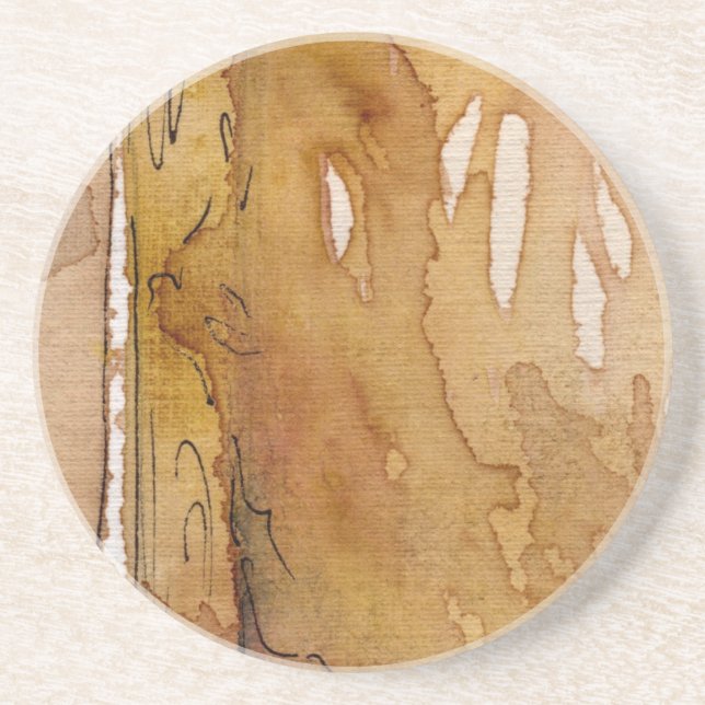 Posavasos Acuarela artística del fondo (Frente)