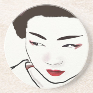 Posavasos Acuarela Chica Geisha