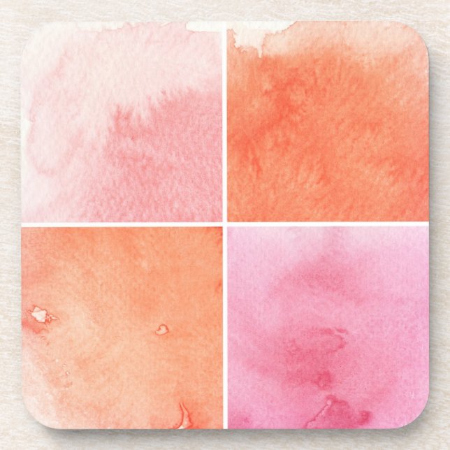 Posavasos acuarela colorida (Frente)