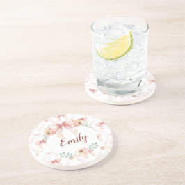 Posavasos acuarela de arco de coqueta