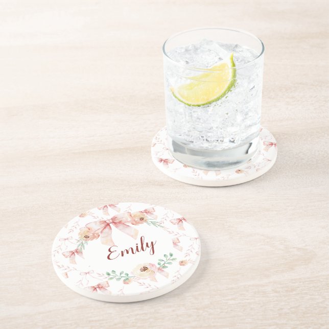 Posavasos acuarela de arco de coqueta (Lado)