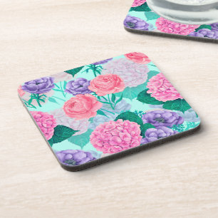 Posavasos Acuarela de jardín de primavera 2