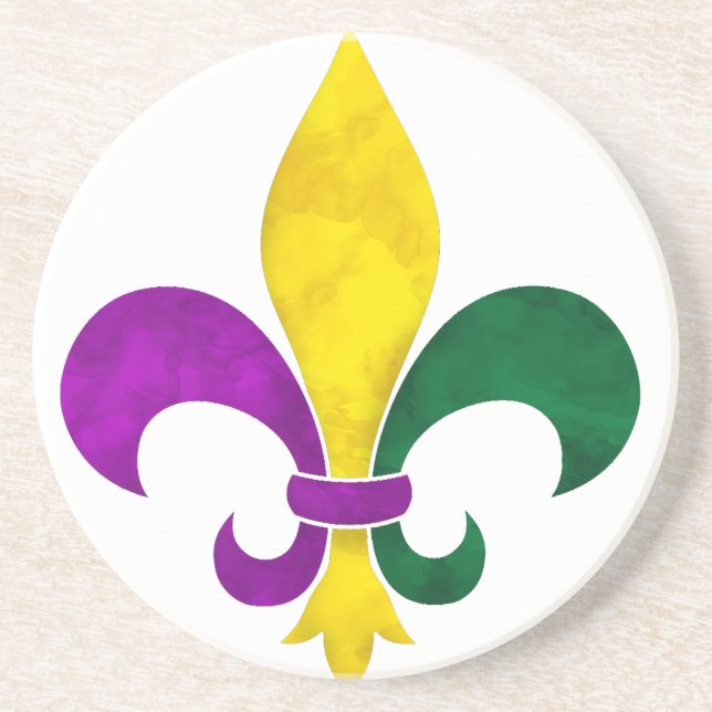 Posavasos acuarela de lis (Frente)