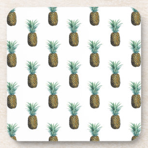Posavasos Acuarela de piña tropical