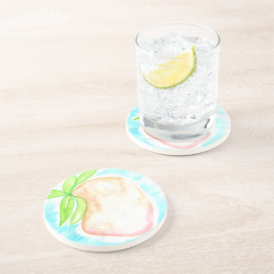 Posavasos Acuarela Mango Pintado a Mano Tropical Cocina