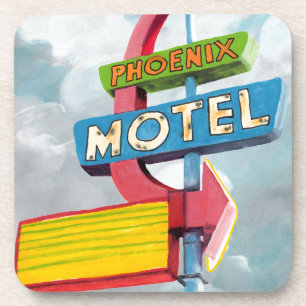 Posavasos Acuarela Phoenix Motel