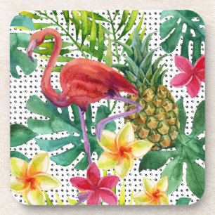 Posavasos Acuarela tropical