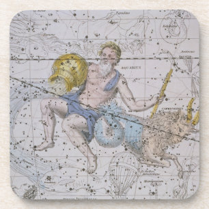 Posavasos Acuario y Capricornio, "de un atlas celestial",