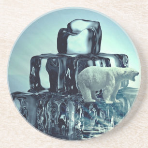 Posavasos Add Own SLOGAN To Save Arctic Polar Bear Planet
