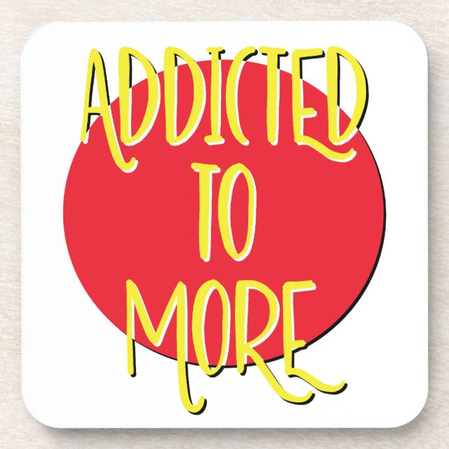 Posavasos Adictos A Más Lema De Recuperación (Frente)