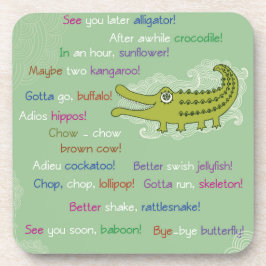 Posavasos Adiós y buena suerte de grupo, lagarto