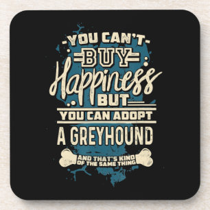 Posavasos Adoptar una camiseta de Greyhound T-Shirt para res