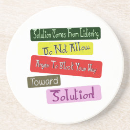 Posavasos ¡Adopte Una Relación Amada Hacia La Solución! Comp