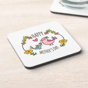 Posavasos Adorable Feliz Día de la Madre Montaña